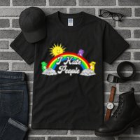 I Hate People Rainbow Printed Graphic Tall T-Shirt