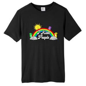 I Hate People Rainbow Printed Graphic Tall Fusion ChromaSoft Performance T-Shirt