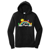 I Hate People Rainbow Printed Graphic Women's Pullover Hoodie