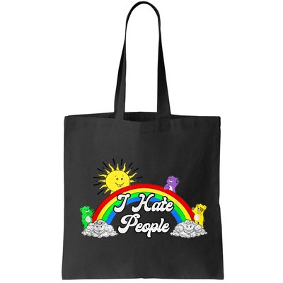 I Hate People Rainbow Printed Graphic Bag