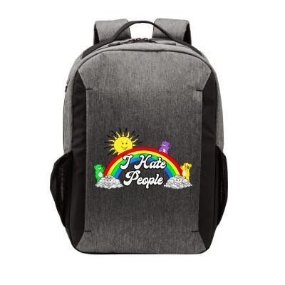 I Hate People Rainbow Printed Graphic Vector Backpack