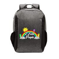 I Hate People Rainbow Printed Graphic Vector Backpack