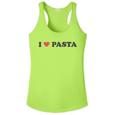 I Heart Pasta Ladies PosiCharge Competitor Racerback Tank