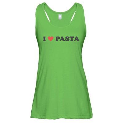 I Heart Pasta Ladies Essential Flowy Tank