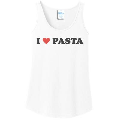 I Heart Pasta Ladies Essential Tank