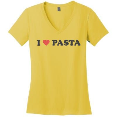 I Heart Pasta Women's V-Neck T-Shirt