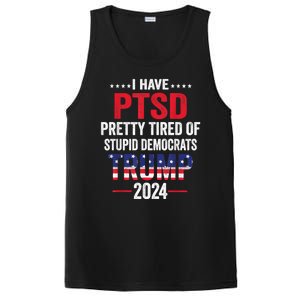 I Have Ptsd Pretty Tired Of Stupid Democrats Trump 2024 Gift PosiCharge Competitor Tank