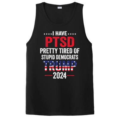 I Have Ptsd Pretty Tired Of Stupid Democrats Trump 2024 Gift PosiCharge Competitor Tank