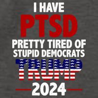 I Have PTSD Pretty Tired Of Stupid Democrats Trump 2024 Vector Backpack