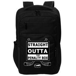 Ice Hockey Player Straight Outta The Penalty Box Impact Tech Backpack