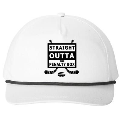 Ice Hockey Player Straight Outta The Penalty Box Snapback Five-Panel Rope Hat