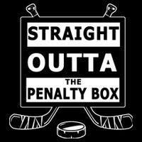 Ice Hockey Player Straight Outta The Penalty Box 16 in Basic Backpack