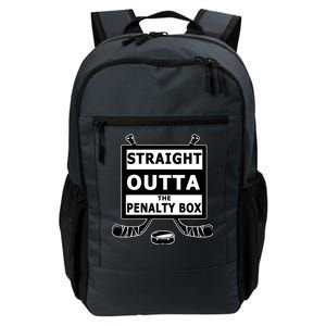 Ice Hockey Player Straight Outta The Penalty Box Daily Commute Backpack