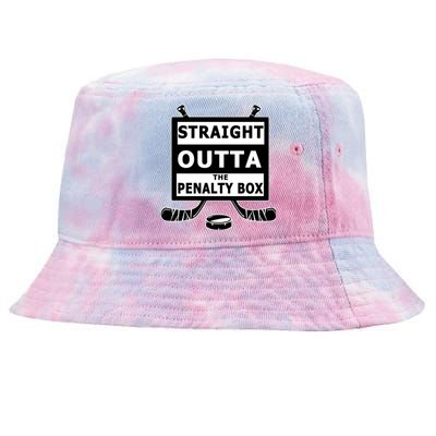 Ice Hockey Player Straight Outta The Penalty Box Tie-Dyed Bucket Hat