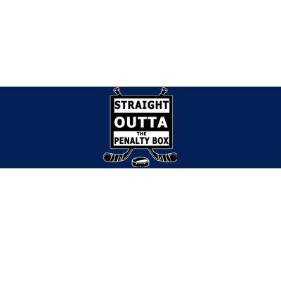 Ice Hockey Player Straight Outta The Penalty Box Bumper Sticker