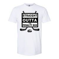 Ice Hockey Player Straight Outta The Penalty Box Softstyle CVC T-Shirt