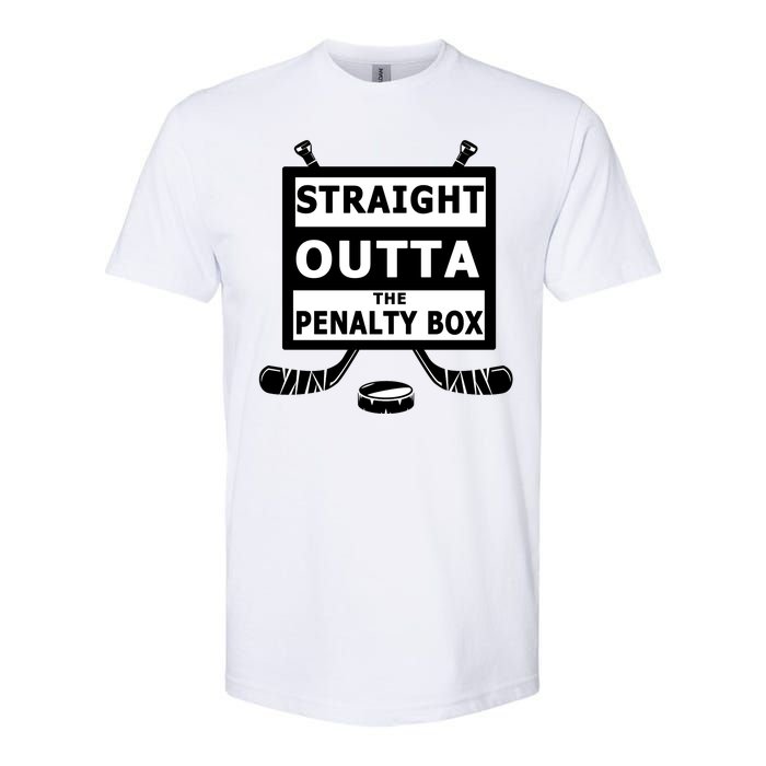 Ice Hockey Player Straight Outta The Penalty Box Softstyle CVC T-Shirt