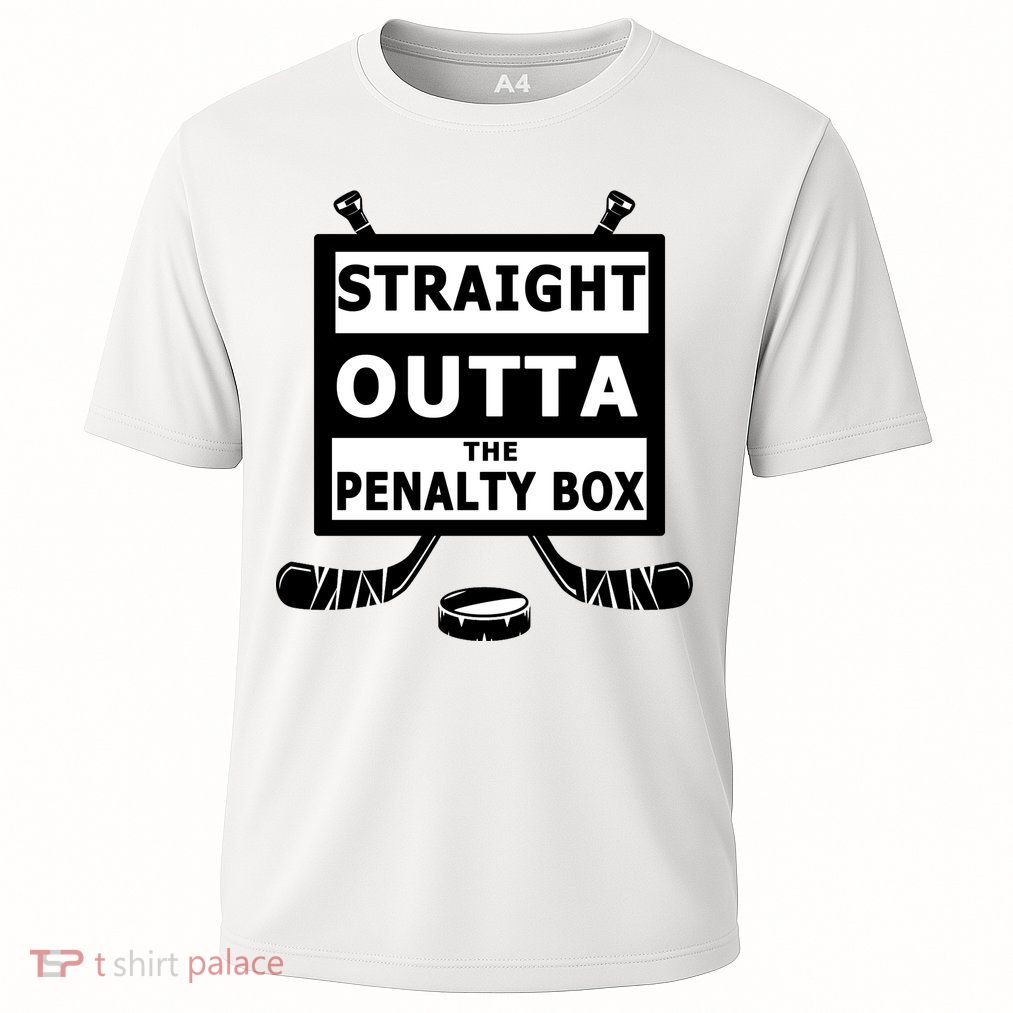 Ice Hockey Player Straight Outta The Penalty Box Performance Shirt
