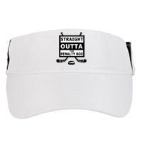 Ice Hockey Player Straight Outta The Penalty Box Adult Drive Performance Visor