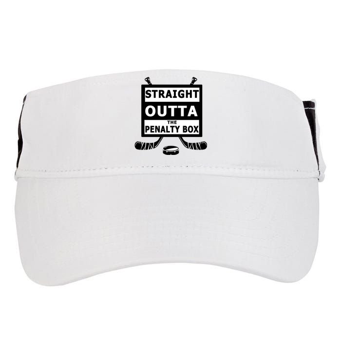 Ice Hockey Player Straight Outta The Penalty Box Adult Drive Performance Visor