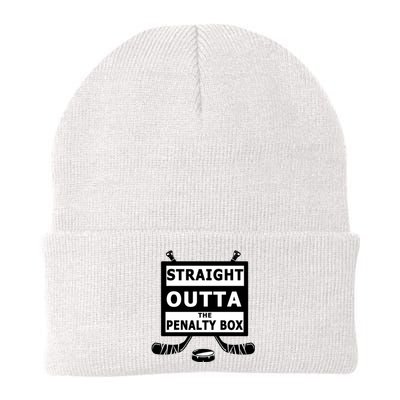 Ice Hockey Player Straight Outta The Penalty Box Knit Cap Winter Beanie