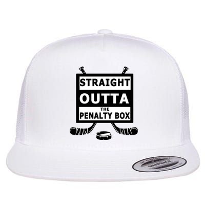 Ice Hockey Player Straight Outta The Penalty Box Flat Bill Trucker Hat