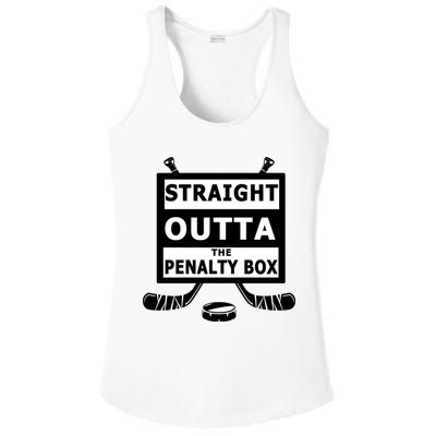 Ice Hockey Player Straight Outta The Penalty Box Ladies PosiCharge Competitor Racerback Tank
