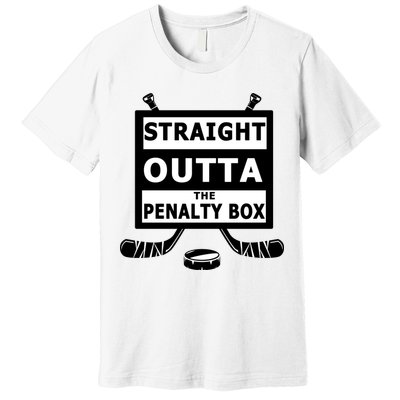 Ice Hockey Player Straight Outta The Penalty Box Premium T-Shirt