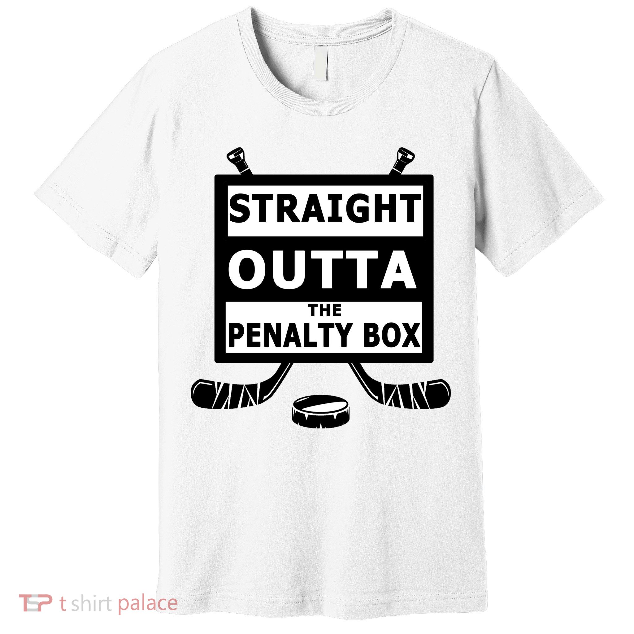 Ice Hockey Player Straight Outta The Penalty Box Premium T-Shirt