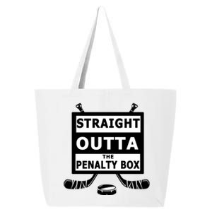 Ice Hockey Player Straight Outta The Penalty Box 25L Jumbo Tote