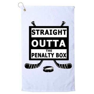Ice Hockey Player Straight Outta The Penalty Box Golf Towel