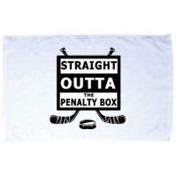 Ice Hockey Player Straight Outta The Penalty Box Microfiber Hand Towel