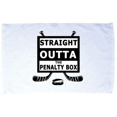 Ice Hockey Player Straight Outta The Penalty Box Microfiber Hand Towel