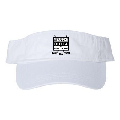 Ice Hockey Player Straight Outta The Penalty Box Valucap Bio-Washed Visor