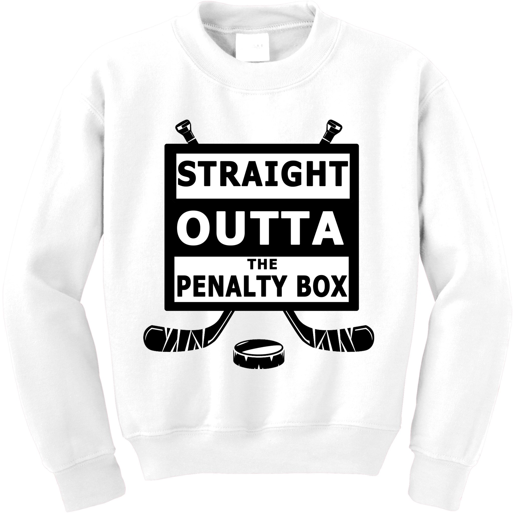 Ice Hockey Player Straight Outta The Penalty Box Kids Sweatshirt
