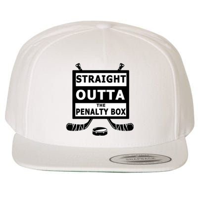 Ice Hockey Player Straight Outta The Penalty Box Wool Snapback Cap