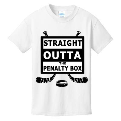 Ice Hockey Player Straight Outta The Penalty Box Kids T-Shirt