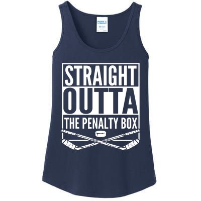 Ice Hockey Player Gift Straight Outta The Penalty Box Ladies Essential Tank