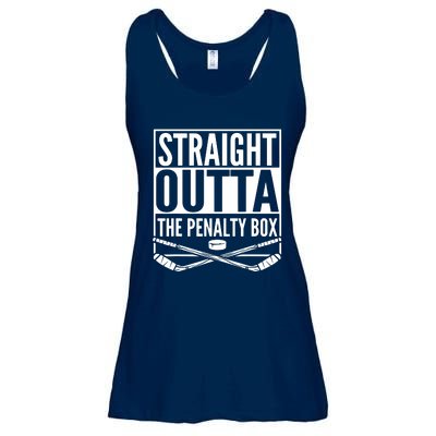 Ice Hockey Player Gift Straight Outta The Penalty Box Ladies Essential Flowy Tank