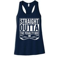 Ice Hockey Player Gift Straight Outta The Penalty Box Women's Racerback Tank