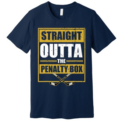 Ice. Hockey Player Gift Straight Outta The Penalty Box Premium T-Shirt