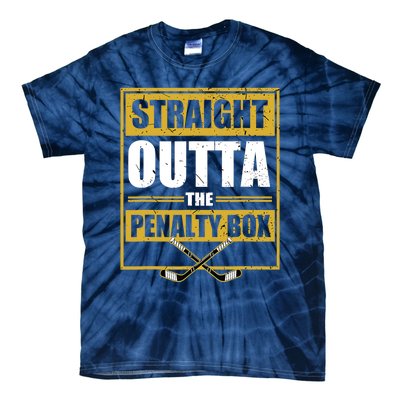 Ice. Hockey Player Gift Straight Outta The Penalty Box Tie-Dye T-Shirt