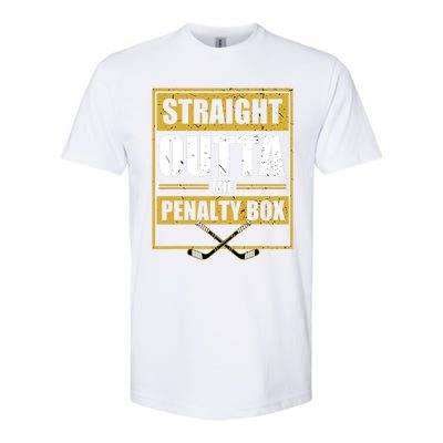 Ice. Hockey Player Gift Straight Outta The Penalty Box Softstyle® CVC T-Shirt