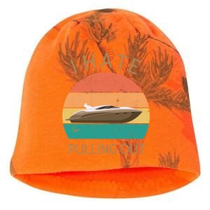 I Hate Pulling Out Retro Boating Boat Captain Gift Kati - Camo Knit Beanie