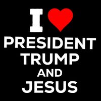 I Heart President Trump And Love Jesus Zip Tote Bag