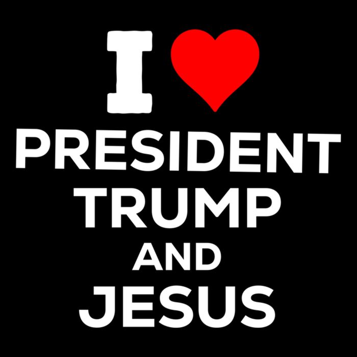 I Heart President Trump And Love Jesus Zip Tote Bag