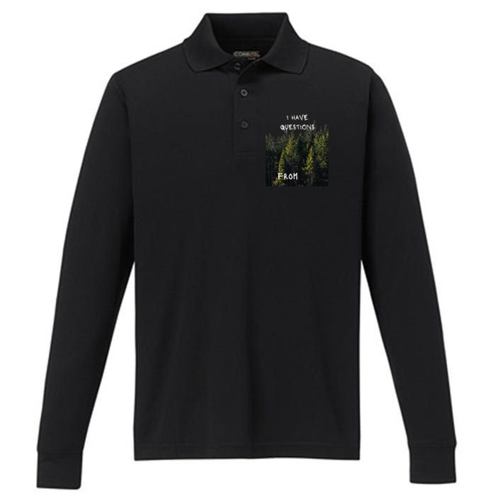 I Have Questions From Performance Long Sleeve Polo