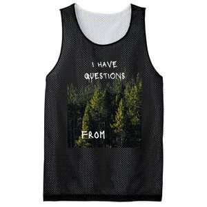 I Have Questions From Mesh Reversible Basketball Jersey Tank