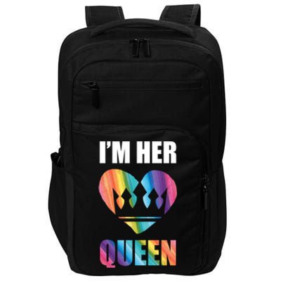 I'm Her Queen Valentine's Day Lesbian Bi Lgbt Friend Tee Gift Impact Tech Backpack