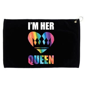 I'm Her Queen Valentine's Day Lesbian Bi Lgbt Friend Tee Gift Grommeted Golf Towel